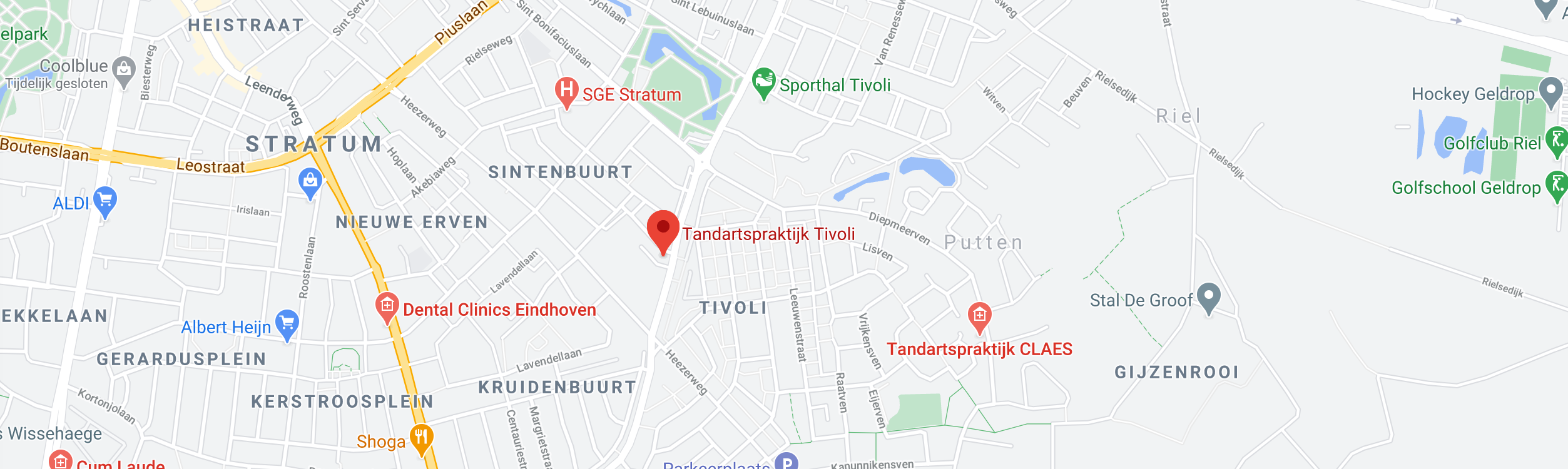 Contact tandarts Tivoli Eindhoven